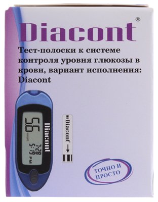 Тест-полоски Diacont №25